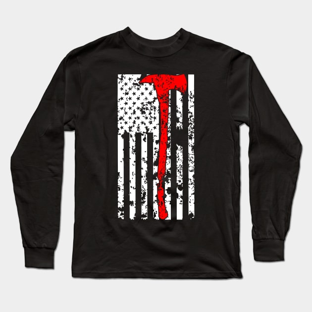 red line ax Long Sleeve T-Shirt by B0red